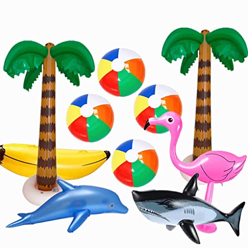 lerwliop Hawaiian Party Aufblasbare Ballon Tropischen Strand Requisiten Versorgung Hochzeit Party Hintergrund Spielzeug Schwimmbad Dekoration, Typ4 von lerwliop