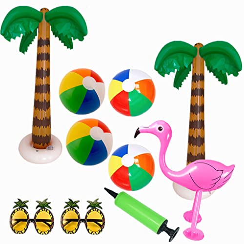 lerwliop Hawaiian Party Aufblasbare Ballon Tropischen Strand Requisiten Versorgung Hochzeit Party Hintergrund Spielzeug Schwimmbad Dekoration, Typ5 von lerwliop