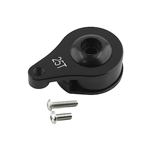 lerwliop Metal Damping Servo Saver Rostfrei Wasserdicht 25T 1/10 Verschleißfestes tragbares Servoschutzgerät Aluminiumlegierung, Schwarz, Einzelloch lerwliop Metal Damping Servo Saver Rostfrei Wasserdicht 25T 1/10 Verschleißfestes tragbares Servoschutzgerät Aluminiumlegierung, Schwarz, Einzelloch von lerwliop
