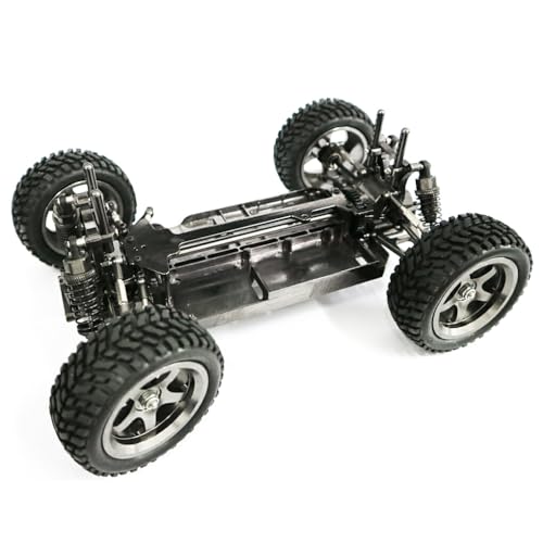 lerwliop RCGOFOLLOW Aluminiumlegierung 1/18 Autorahmen für D90 C24 C14 Straßenfahrzeuge 1 Stück RC Autozubehör Ersatzteile, Titan von lerwliop