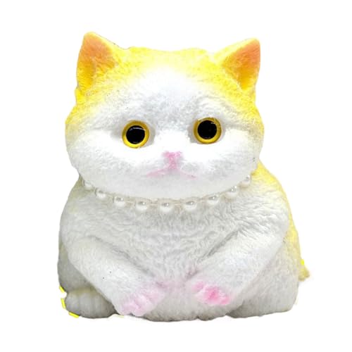 lerwliop Stressabbauendes Katzen Kneifspaß, weiche Haptik, Exquisite Details, stressabbauendes Spielzeug, TPR Quetschspielzeug, nass und glatt, Gelb lerwliop Stressabbauendes Katzen Kneifspaß, weiche Haptik, Exquisite Details, stressabbauendes Spielzeug, TPR Quetschspielzeug, nass und glatt, Gelb von lerwliop
