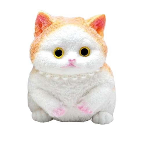 lerwliop Stressabbauendes Katzen Kneifspaß, weiche Haptik, Exquisite Details, stressabbauendes Spielzeug, TPR Quetschspielzeug, nass und glatt, orange lerwliop Stressabbauendes Katzen Kneifspaß, weiche Haptik, Exquisite Details, stressabbauendes Spielzeug, TPR Quetschspielzeug, nass und glatt, orange von lerwliop