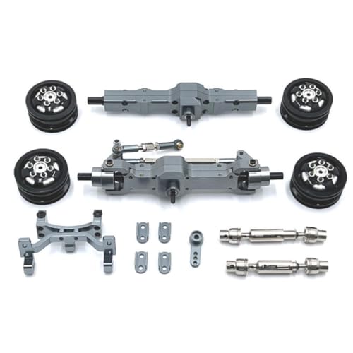 lerwliop Upgrade Metallteile Kit für C74, Aluminiumlegierung, langlebig, Vollmetall, 13 teilig, RC Autozubehör, Ersatzteile, Titan von lerwliop