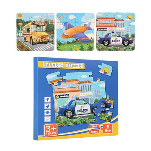 Leryveo Magnetisches Puzzle für Kinder, magnetisches Puzzlebuch - Pädagogische Kleinkind-Rätsel,Interaktive Puzzles für Kinder ab 3 Jahren, Magnet-Puzzlebuch für Kleinkinder, Reise-Puzzlespielzeug für von leryveo