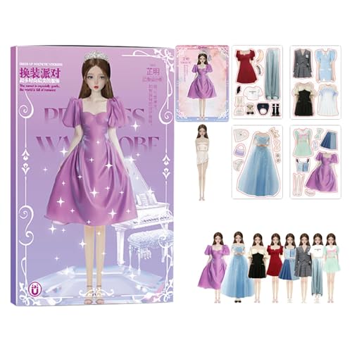 leryveo Magnet-Outfit und Zubehörteile, Magnetische Anziehpuppen | Sichere Anziehpuppen,Pädagogisches Rollenspielspielzeug, tragbar für Geburtstag, Neujahr, Weihnachten, Ostern, Kinder, und Mädchen leryveo Magnet-Outfit und Zubehörteile, Magnetische Anziehpuppen | Sichere Anziehpuppen,Pädagogisches Rollenspielspielzeug, tragbar für Geburtstag, Neujahr, Weihnachten, Ostern, Kinder, und Mädchen von leryveo