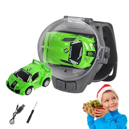 leryveo Sehen Sie Sich ferngesteuertes Autospielzeug an, Cartoon Cool Watch Wrist Racing Car 2,4 GHz, Interaktives Spielspielzeug mit Fernbedienung und USB-Aufladung über große Entfernungen von leryveo