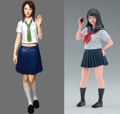 liangcaihua 1/12 Sci-Fi Agent Weiblicher Soldat Resin Modellbausatz Unbemalt und unmontiert Soldat Resin Modellbausatz (2-Personen)//k8F7O5 von liangcaihua