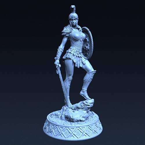 liangcaihua 1/18 Antike Kriegerin Resin-Modellbausatz Unbemalter und unmontierter Soldaten-Resin-Modellbausatz // J7x4L1 von liangcaihua