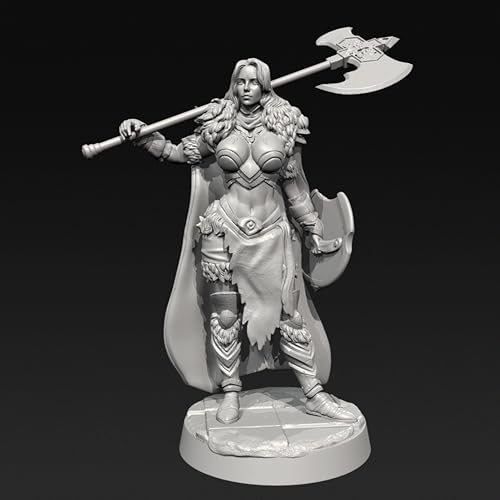 liangcaihua 1/24 Antike Kriegerin Resin-Modellbausatz Unbemalter und unmontierter Soldaten-Resin-Modellbausatz //J9x5L8 von liangcaihua