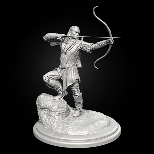 liangcaihua 1/24 Antiker Elfenkrieger-Resin-Modellbausatz Unbemalter und unmontierter Soldaten-Resin-Modellbausatz //J8x7L5 von liangcaihua