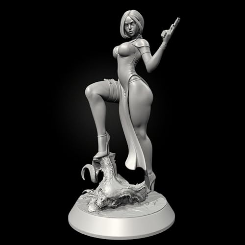 liangcaihua 1/24 Sci-Fi Agent Female Samurai Resin Model Kit Unbemalt und unmontiert Soldat Resin Model Kit //F2S6L2 von liangcaihua