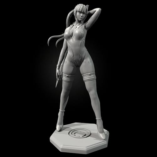 liangcaihua 1/24 Sci-Fi Agent Female Samurai Resin Model Kit Unbemalt und unmontiert Soldat Resin Model Kit //F2S6L4 von liangcaihua