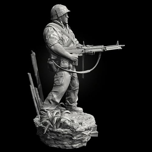 liangcaihua 1/24 Vietnam US Soldier Resin Model Kit Unbemalt und unmontiert Soldier Resin Model Kit //F2S4L3 von liangcaihua