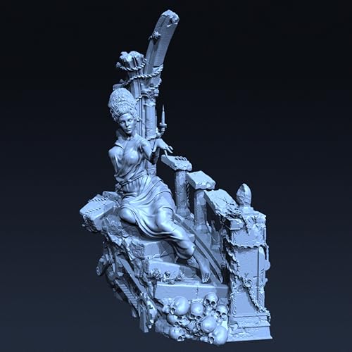 liangcaihua 1/35 Antike Kriegerin Resin-Modellbausatz Unbemalter und unmontierter Soldaten-Resin-Modellbausatz //J6x0L1 von liangcaihua