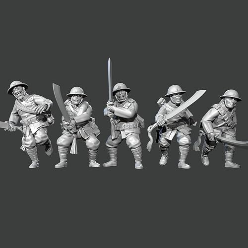 liangcaihua 1/35 Chinesischer Soldat aus dem Zweiten Weltkrieg Resin-Modellbausatz Unbemalter und unmontierter Resin-Modellbausatz (5 Figuren) //x4f3L2 von liangcaihua