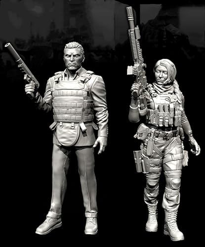 liangcaihua 1/35 Europäischer Kommandosoldat Resin-Modellbausatz Unbemalter und unmontierter Resin-Modellbausatz (2 Figuren) //x6f7L26 von liangcaihua