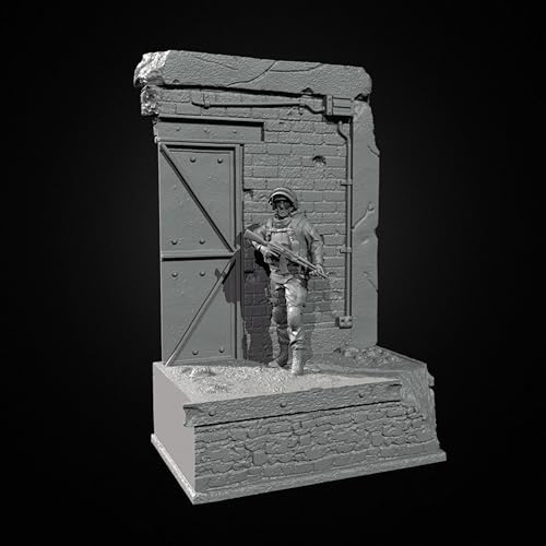 liangcaihua 1/35 Sci-Fi Agent Soldat Resin Modellbausatz Unbemalter und unmontierter Soldat Resinmodellbausatz (inkl. Sockel) //Q9I5O4 von liangcaihua