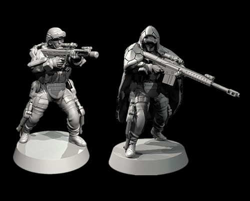 liangcaihua 1/35 Sci-Fi Commando Soldier Resin Model Kit unbemalt und unmontiert Soldier Resin Model Kit (2 Figuren) //p9I6e2 von liangcaihua