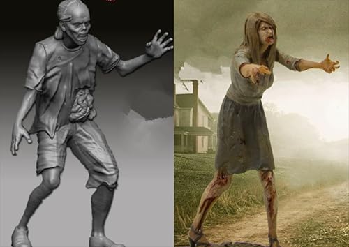 liangcaihua 1/35 Sci-Fi Zombie Soldier Resin Model Kit Unbemalt und unmontiert Soldier Resin Model Kit (2-Personen) //k9F5O16 von liangcaihua