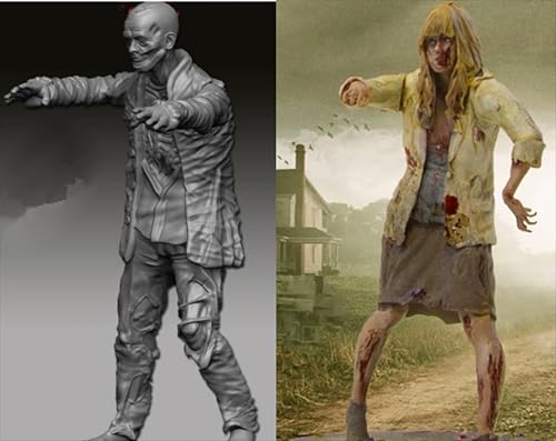 liangcaihua 1/35 Sci-Fi Zombie Soldier Resin Model Kit Unbemalt und unmontiert Soldier Resin Model Kit (2-Personen) //k9F5O19 von liangcaihua