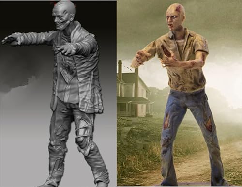 liangcaihua 1/35 Sci-Fi Zombie Soldier Resin Model Kit Unbemalt und unmontiert Soldier Resin Model Kit (2-Personen) //k9F5O20 von liangcaihua