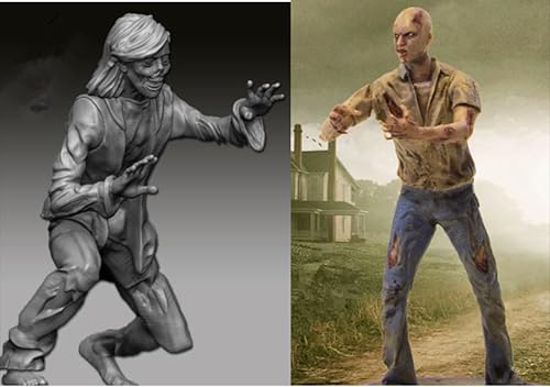 liangcaihua 1/35 Sci-Fi Zombie Soldier Resin Model Kit Unbemalt und unmontiert Soldier Resin Model Kit (2-Personen) //k9F5O4 von liangcaihua