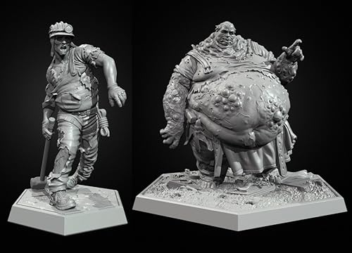 liangcaihua 1/35 Sci-Fi Zombie Soldier Resin Model Kit Unbemalt und unmontiert Soldier Resin Model Kit (2 Personen) //p9I7e15 von liangcaihua