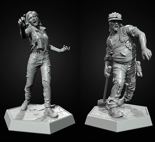 liangcaihua 1/35 Sci-Fi Zombie Soldier Resin Model Kit Unbemalt und unmontiert Soldier Resin Model Kit (2 Personen) //p9I7e9 von liangcaihua