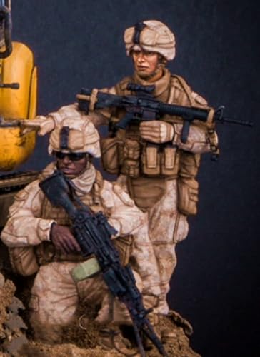liangcaihua 1/35 US Commando Soldier Resin Model Kit Unbemalt und unmontiert Soldier Resin Model Kit (2-Personen) //k9F4O2 von liangcaihua
