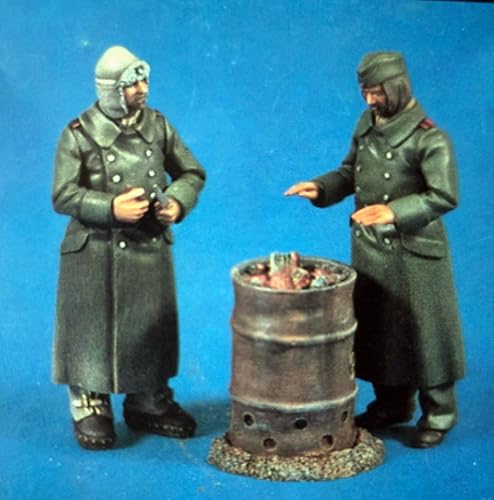 liangcaihua 1/35 WWII Deutscher Soldat Resin Modellbausatz Unbemalter und unmontierter Soldat Resin Modellbausatz (2 Figuren) //Q9I6O7 von liangcaihua