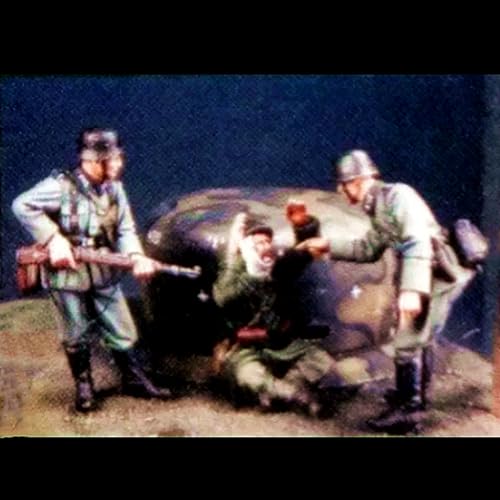 liangcaihua 1/35 WWII Deutscher Soldat Resin Modellbausatz Unbemalter und unmontierter Soldat Resin Modellbausatz (3-Personen)//k8F4O1 von liangcaihua