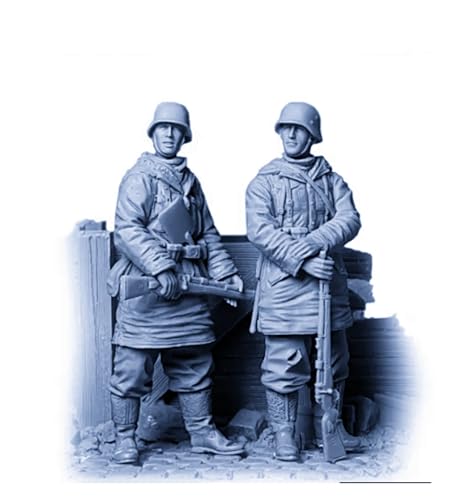 liangcaihua 1/35 WWII German Soldier Resin Model Kit Unbemalt und unmontiert Soldier Resin Model Kit (2-Personen)//k9F2O3 von liangcaihua