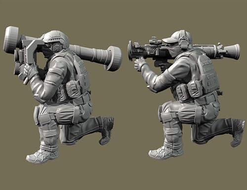 liangcaihua 1/35 WWII US Soldier Resin Model Kit Unbemalt und unmontiert Soldier Resin Model Kit (2-Personen) //Q9I7O3 von liangcaihua