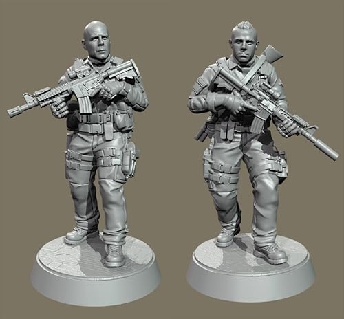 liangcaihua 1/35 WWII US Soldier Resin Model Kit Unbemalt und unmontiert Soldier Resin Model Kit (2-Personen) //Q9I7O4 von liangcaihua