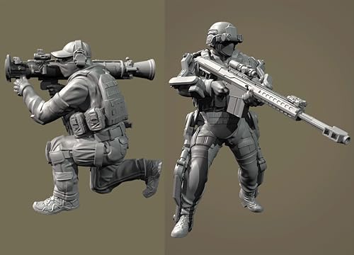 liangcaihua 1/35 WWII US Soldier Resin Model Kit Unbemalt und unmontiert Soldier Resin Model Kit (2-Personen) //Q9I7O6 von liangcaihua