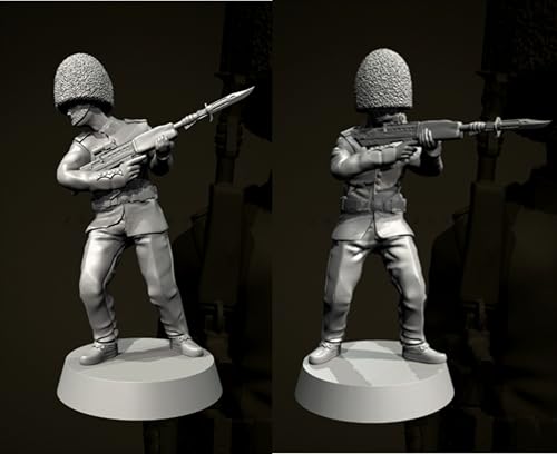 liangcaihua 50mm Britischer Soldat Resin Modellbausatz Unbemalter und unmontierter Soldat Resin Modellbausatz (2 Personen) // Q8I4O2 von liangcaihua
