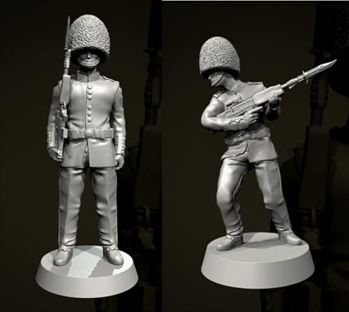 liangcaihua 50mm Britischer Soldat Resin Modellbausatz Unbemalter und unmontierter Soldat Resin Modellbausatz (2 Personen) // Q8I4O5 von liangcaihua