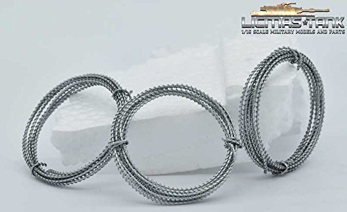 DREI Stacheldrahtrollen ca. 3 x 100 cm Metall Verzinkt DREI Stacheldrahtrollen ca. 3 x 100 cm Metall Verzinkt von licmas-tank