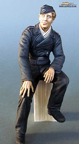 Resin Fertig Figur 1:16 Deutsche Panzerbesatzung Panzer Fahrer Normandie 1944 von licmas