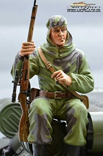 licmas Figur Soldat WW2 Russischer Scharfschütze Tankrider Camouflage grün 1:16 von licmas