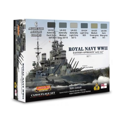 lifecolor CS33 Royal Navy Set 1 Acrylfarben von Lifecolor