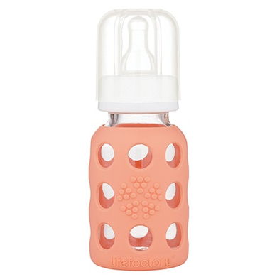 lifefactory Babyflasche aus Glas in cantaloupe 120ml von Lifefactory