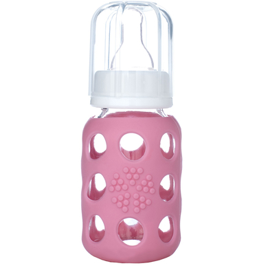 lifefactory Babyflasche aus Glas in pink, 120 ml von Lifefactory