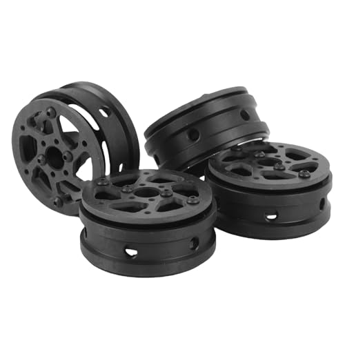 lihsong Leichte 1,9 -Zoll -Kohlefaser -RC -Radfelgen, Aluminiumlegierung SCX10 D90 Capra -Ersatz für 1/10 RC -Crawler mit Einzigartiger Schraube Am Reifendesign von lihsong