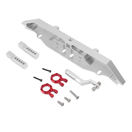 lihsong Leichte Aluminiumlegierung RC Heckstoßstange mit Anhängerkupplung, Robuster Silber RC Heckstoßstange für RC Crawler Car Ersatz lihsong Leichte Aluminiumlegierung RC Heckstoßstange mit Anhängerkupplung, Robuster Silber RC Heckstoßstange für RC Crawler Car Ersatz von lihsong
