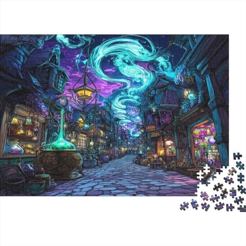 Alchemistenreihe Puzzle 1000 Teile Potion Geschäfts Puzzle Erwachsene Spielepuzzles HochwerTiger Holzpuzzle Erwachsene Geschicklichkeitsspiel Lernspiel Spielzeug Geschenk Schöne 1000pcs (75x50cm) von lihuogongsio