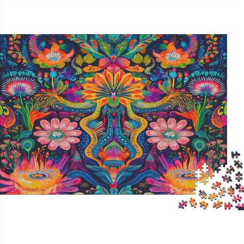 Ayahuasca Puzzle Erwachsene 1000 Teile psychedelisch Spielepuzzles Für Die Ganze Familie Brain Challenge Raumdekoration Lernspiel Spielzeug Moderne Wohnkultur 1000pcs (75x50cm) von lihuogongsio