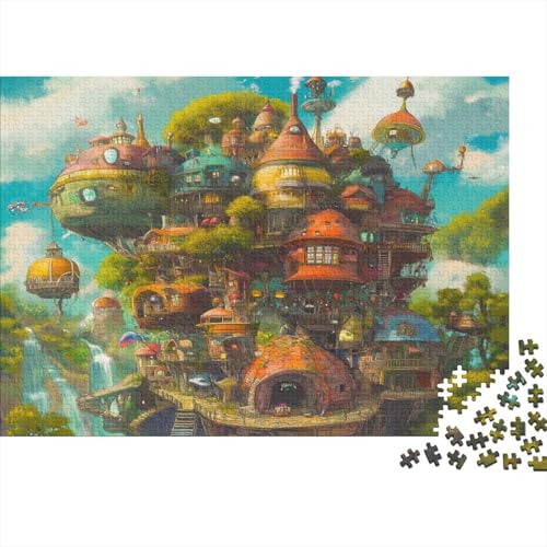 Baumhaus 1000 Stück Puzzles Cartoon-Anime Puzzle Lernspiel Spielzeug Geschenk Geschicklichkeitsspiel Für Die Ganze Familie Schöne Geschenkidee DIY Kreative 1000pcs (75x50cm) von lihuogongsio