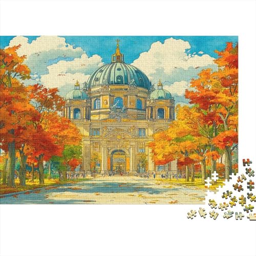 Berlin Katzehedral Puzzle 1000 Teile Kirche Puzzle Erwachsene Spielepuzzles HochwerTiger Holzpuzzle Erwachsene Geschicklichkeitsspiel Lernspiel Spielzeug Geschenk Schöne 1000pcs (75x50cm) von lihuogongsio