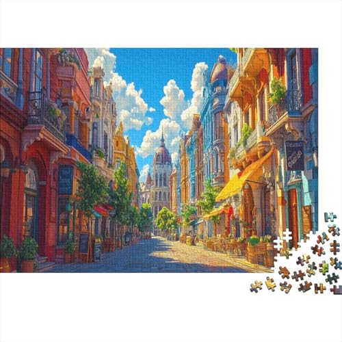 Blick auf Budapest 1000 Stück Puzzles malerische Straße Puzzle Lernspiel Spielzeug Geschenk Geschicklichkeitsspiel Für Die Ganze Familie Schöne Geschenkidee DIY Kreative 1000pcs (75x50cm) von lihuogongsio